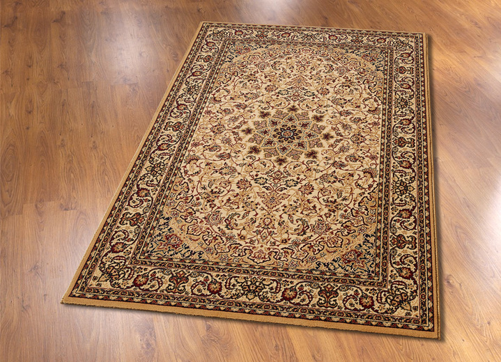 Klassisch - Strapazierfähige Brücken und Teppiche mit besonders hohe Flordichte, in Größe 111 (Brücke, 60x110 cm) bis 252 (Teppich, 165x230 cm), in Farbe ROT MEDAILLON Ansicht 2