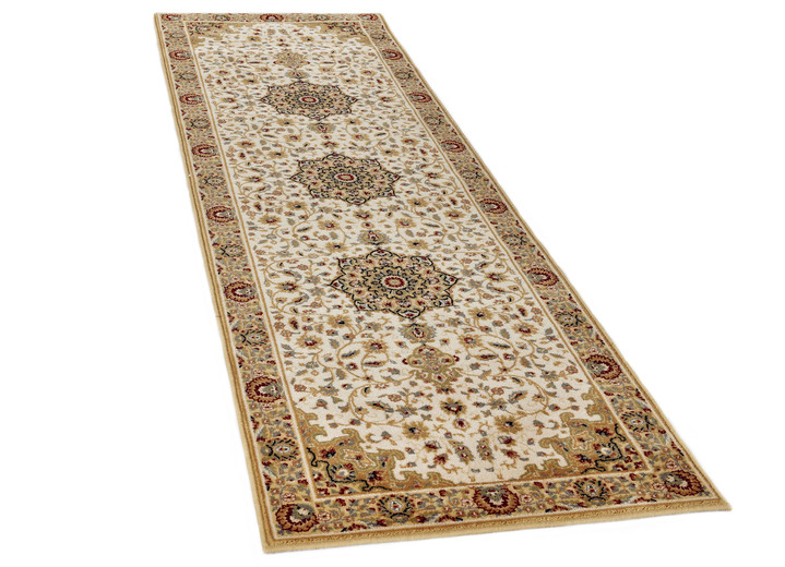 Klassisch - Klassisch gemusterte, gewebte Brücken und Teppiche, in Größe 109 (Brücke, 50x 80 cm) bis 312 (Teppich, ø 240 cm), in Farbe BERBER Ansicht 5