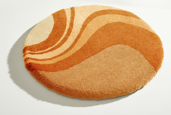 Heimtextilien - Badgarnitur von Kleine Wolke mit rutschhemmender Rückseite, in Größe 100 (Vorleger halbrund, 50/ 80 cm) bis 112 (WC-Deckelbezug, 47/ 50 cm), in Farbe BEIGE Ansicht 15