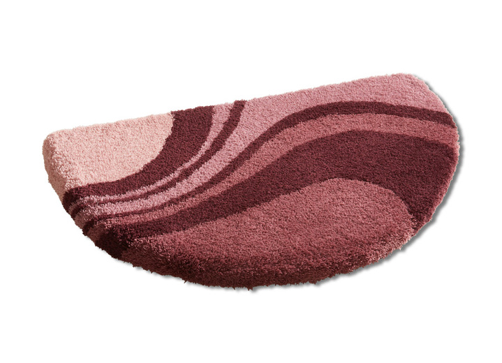 Heimtextilien - Badgarnitur von Kleine Wolke mit rutschhemmender Rückseite, in Größe 100 (Vorleger halbrund, 50/ 80 cm) bis 112 (WC-Deckelbezug, 47/ 50 cm), in Farbe BEIGE Ansicht 3