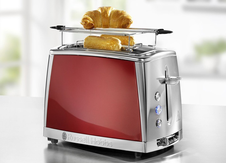 Küchengeräte-Serien - Russel Hobbs Frühstücksserie Luna Ansicht 4 Küchengeräte-Serien - Russel Hobbs Frühstücksserie Luna, in Farbe ROT, in Ausführung Langschlitz-Toaster Ansicht 4