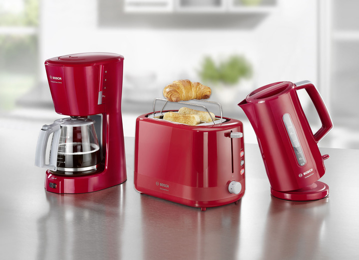 Küchengeräte-Serien - Bosch Frühstücksserie im kompakten Design, in Farbe ROT, in Ausführung Kaffeemaschine Ansicht 1
