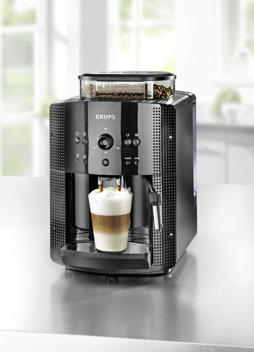 Kaffee-Vollautomaten & Espressomaschinen - Krups EA8108 Kaffee-Vollautomat, in Farbe SCHWARZ