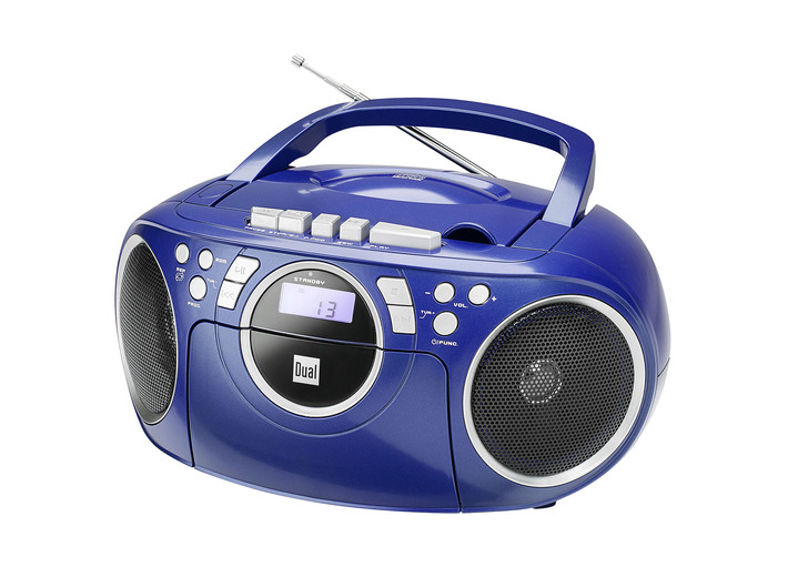 Modern - Dual P70 CD-/Radio-/Kassettenspieler, in Farbe BLAU Ansicht 1