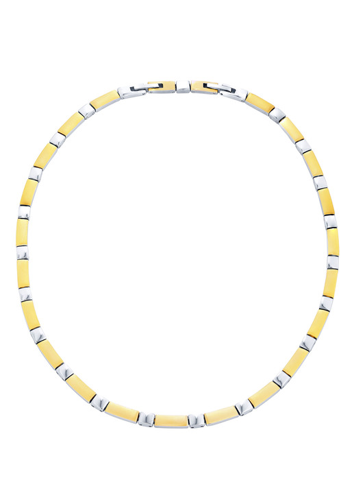 Damen-Modeschmuck - Wunderschön und modern: Halskette in Bicolor, in Farbe  Ansicht 2