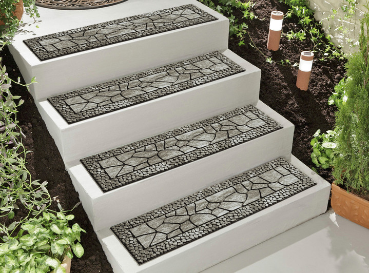 Läufer & Stufenmatten - Stufenmatten im preisgünstigen 2er-Pack, in Farbe GRAU Ansicht 5