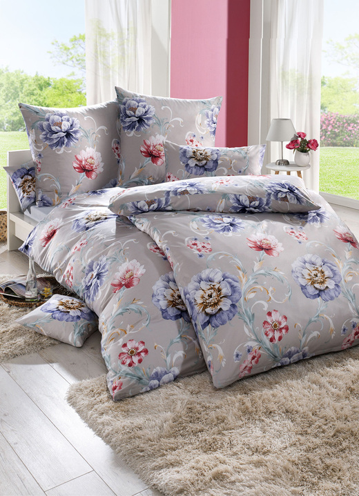 - Microfaser-Bettwäsche-Garnitur mit Reißverschluss, in Größe 112 (Bettwäsche-Garnitur, 2-teilig) bis 912 (Sparset, 10-teilig), in Farbe BUNT Ansicht 2