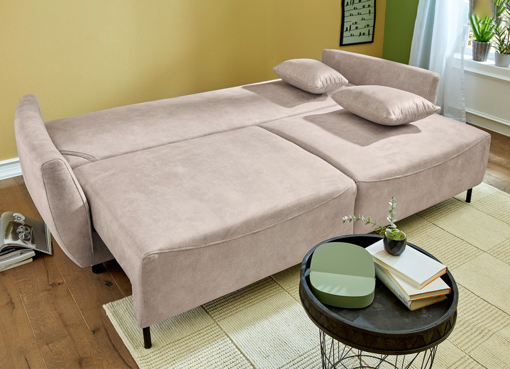 - Frei im Raum aufstellbares Schlafsofa, in Farbe BEIGE Ansicht 2