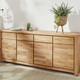 Sideboards & Kommoden - Möbelprogramm mit Massivholzfronten und Softclose – Farbe KERNBUCHE – Ansicht 1 Sideboards & Kommoden - Möbelprogramm mit Massivholzfronten und Softclose, in Farbe KERNBUCHE, in Ausführung Regal klein – Farbe KERNBUCHE – Ansicht 1