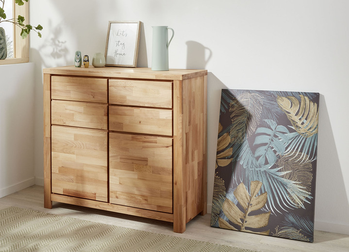 Sideboards & Kommoden - Möbelprogramm mit Massivholzfronten und Softclose Ansicht 2 Sideboards & Kommoden - Möbelprogramm mit Massivholzfronten und Softclose, in Farbe KERNBUCHE, in Ausführung Regal klein Ansicht 2