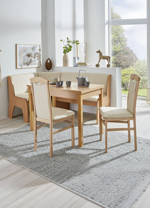 Essgruppen - Zeitlose Esszimmermöbel Ansicht 9 Essgruppen - Zeitlose Esszimmermöbel, in Farbe EICHE-CAPPUCCINO, in Ausführung Eckbankgruppe, 4-teilig Ansicht 9