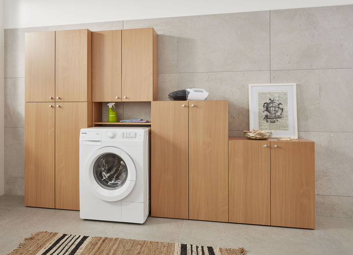 Regale & Schränke - Schränke mit Holzstruktur-Nachbildung, in Farbe BUCHE, in Ausführung Schrank, 2-türig, 2 Fächer Ansicht 1