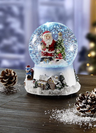 Beleuchtete Schneekugel