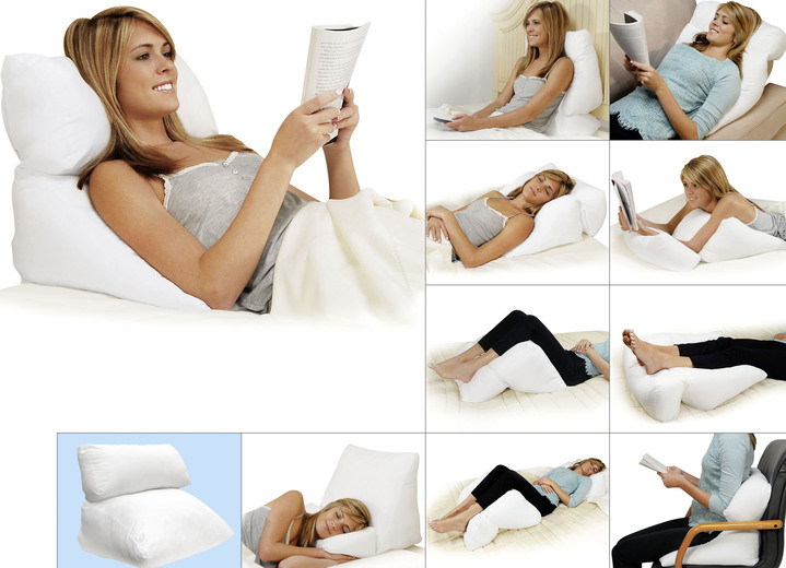 Bettwaren - Dreamolino Flip Pillow 10-in-1, in Farbe WEISS Ansicht 1