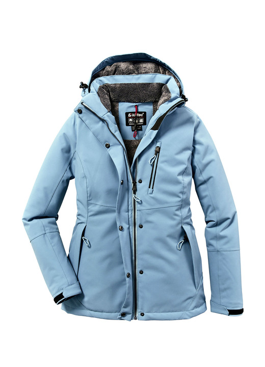 Aktiv- und Sportmode - Modische Damen-Funktionsjacke mit hohen Tragekomfort, in Größe 036 bis 054, in Farbe STURMBLAU Ansicht 2