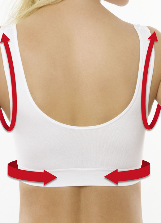 Aktiv- und Sportmode - Wohlfühl-BH, 7er-Pack Ansicht 4 Aktiv- und Sportmode - Wohlfühl-BH, 7er-Pack, in Größe 3XL (52/54) bis XXL (48/50), in Farbe MULTICOLOR Ansicht 4