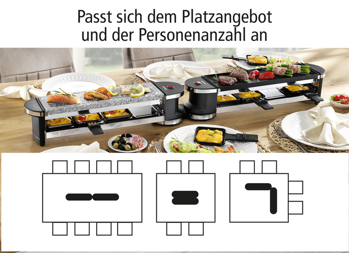 - Raclette für bis zu 8 Personen von Korona, in Farbe SCHWARZ Ansicht 3