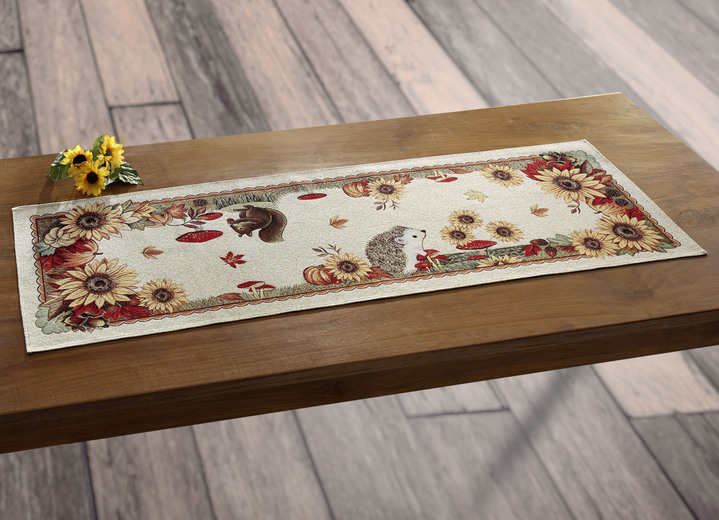 - Tisch- und Raumdekoration aus Gobelin, in Größe 100 (2 Platzsets, 33/ 45 cm) bis 404 (Kissenbezug, 45/ 45 cm), in Farbe CREME