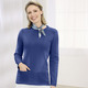 Pullover - Pullover in Strickmix – Farbe NACHTBLAU Pullover - Pullover in Strickmix, in Größe 038 bis 054, in Farbe TÜRKIS