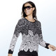 Pullover - Pullover aus weichem Material – Farbe SCHWARZ-ECRU – Ansicht 1 Pullover - Pullover aus weichem Material, in Größe 038 bis 052, in Farbe SCHWARZ-ECRU – Farbe SCHWARZ-ECRU – Ansicht 1