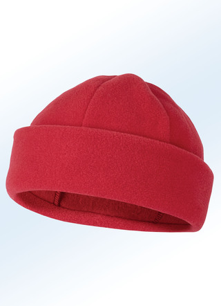 Fleece-Mütze mit breitem Umschlag