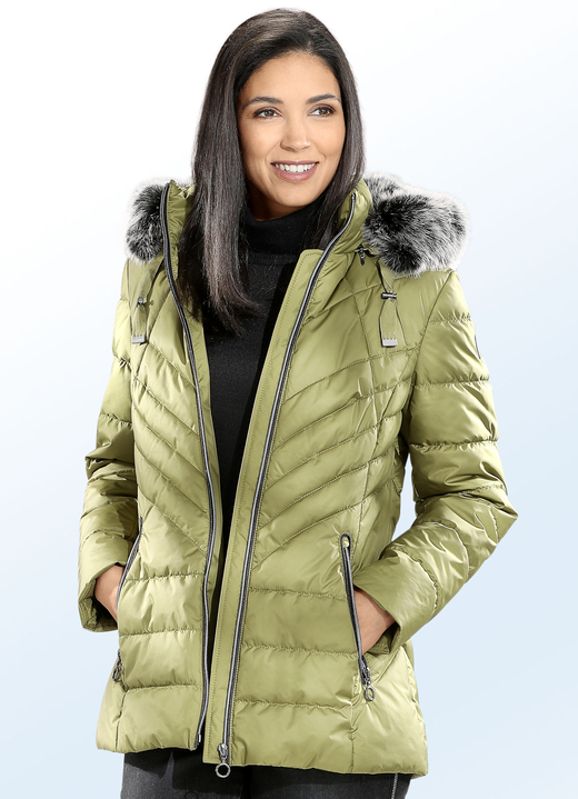 Jacken, Mäntel, Blazer - Jacke mit abnehmbarer Kapuze Ansicht 2 Jacken, Mäntel, Blazer - Jacke mit abnehmbarer Kapuze, in Größe 036 bis 052, in Farbe INDIGOBLAU Ansicht 2