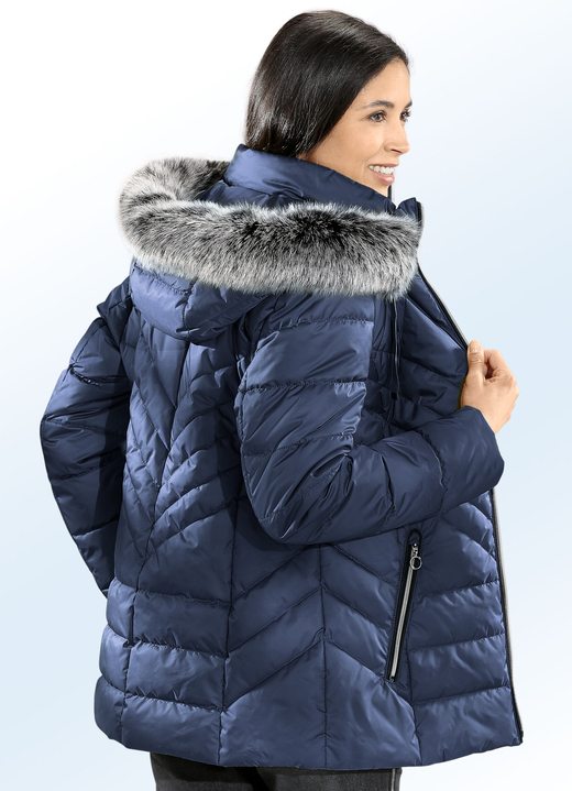 Jacken, Mäntel, Blazer - Jacke mit abnehmbarer Kapuze Jacken, Mäntel, Blazer - Jacke mit abnehmbarer Kapuze, in Größe 036 bis 052, in Farbe INDIGOBLAU