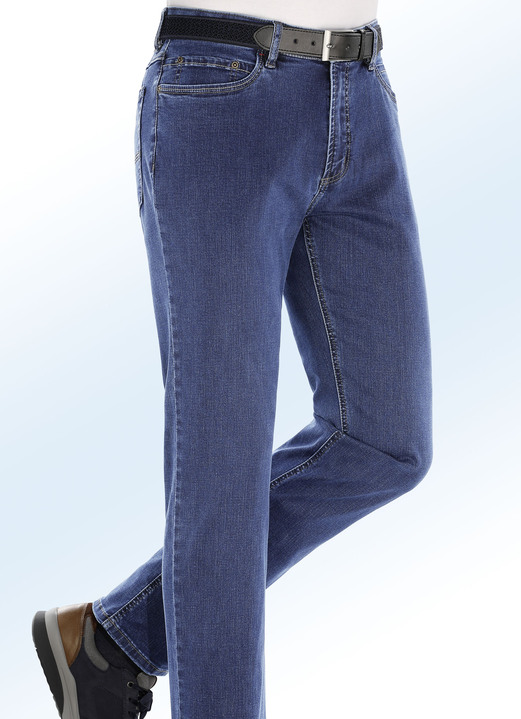 Hosen - Superstretch-Jeans von „Suprax“ in 4 Farben, in Größe 024 bis 060, in Farbe JEANSBLAU Ansicht 1