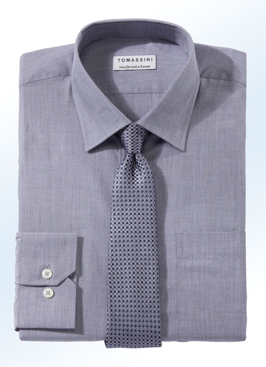 Hemden, Pullover & Shirts - Bügelleichtes Hemd in 6 Farben , in Größe 038 bis 048, in Farbe BLEU Ansicht 5