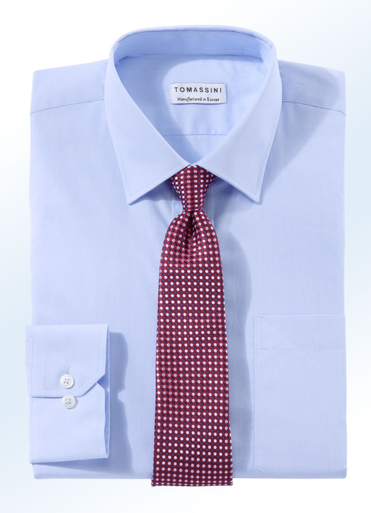 Herrenmode - Bügelleichtes Hemd , in Größe 038 bis 048, in Farbe BLEU Ansicht 1