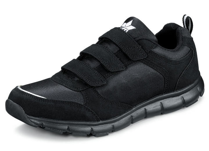 Slipper & Schnürschuhe - Sportliche Herren-Slipper, mit herausnehmbarem Fußbett, in Größe 040 bis 047, in Farbe SCHWARZ Ansicht 1