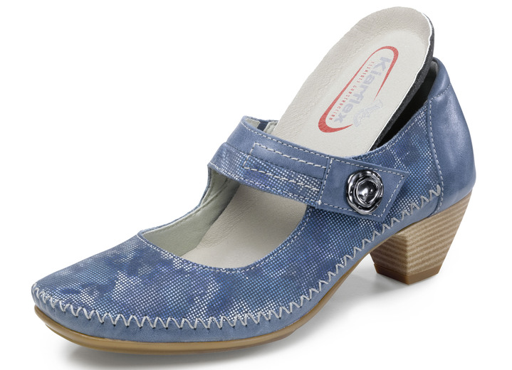 Komfortschuhe - ELENA EDEN, schicke Damen-Pumps, Weite G, mit herausnehmbarem Fußbett, in Größe 036 bis 042, in Farbe SCHWARZ Ansicht 7