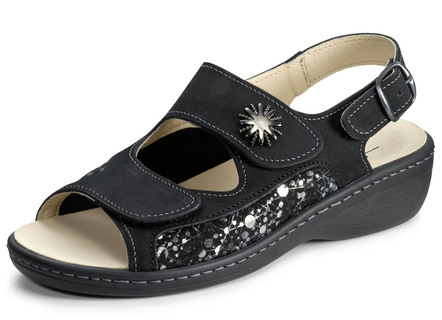 ELENA EDEN, bequeme Damen-Sandalen, Weite H, mit herausnehmbarem Fußbett