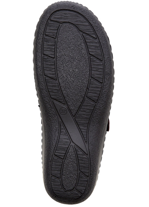 Komfortschuhe - ELENA EDEN, bequeme Damen-Pantoletten, Weite H, mt herausnehmbarem Fußbett, in Größe 036 bis 042, in Farbe MARINE-BUNT Ansicht 6