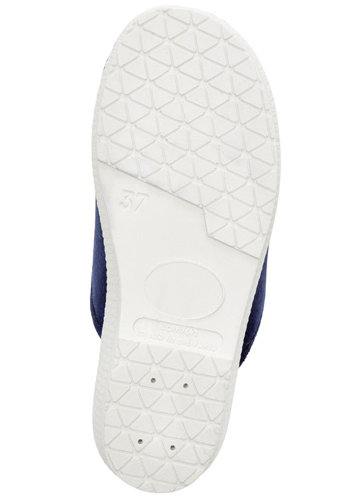 Hausschuhe - Zweierpack, warme Damen-Hausschuhe, Weite H, mit Wolle, in Größe 036 bis 041, in Farbe TAUPE+MARINE Ansicht 7