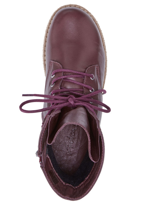 Stiefel & Stiefeletten - Andrea Conti Schnür-Stiefelette aus weichem Nappaleder, in Größe 036 bis 042, in Farbe BORDEAUX Ansicht 3