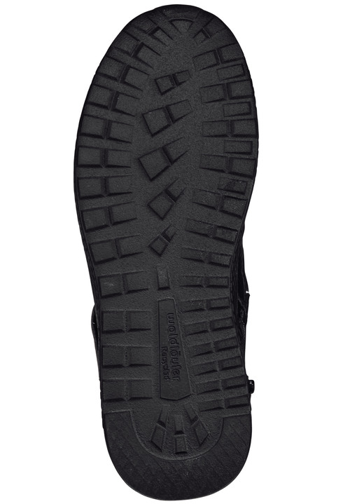 Komfortschuhe - Waldläufer, bequeme Damen-Stiefeletten, Weite H, mit herausnehmbarem Fußbett, in Größe 4 1/2 bis 9, in Farbe SCHWARZ-ROT Ansicht 4