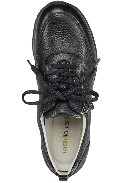 Komfortschuhe - Waldläufer, leichte Damen-Sneaker, Weite H, mit herausnehmbarem Fußbett, in Größe 3 1/2 bis 8, in Farbe SCHWARZ Ansicht 3