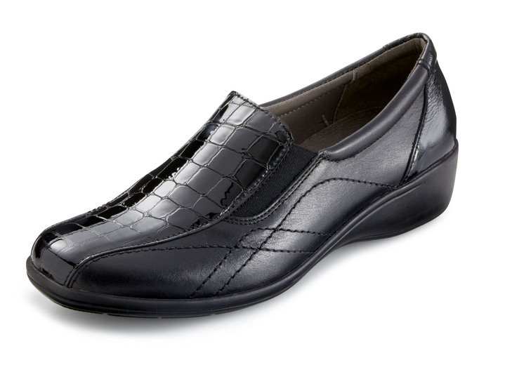 Komfortschuhe - ELENA EDEN, komfortable Damen-Slipper, mit herausnehmbarem Fußbett, in Größe 036 bis 042, in Farbe BORDEAUX Ansicht 3