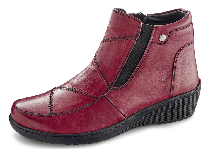 Komfortschuhe - Gemini Stiefelette mit Innenreißverschluss, in Größe 036 bis 042, in Farbe BORDEAUX Ansicht 1