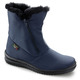 Stiefel & Stiefeletten - ELENA EDEN, atmungsaktive Damen-Stiefeletten, Winterschuhe, Weite G, mit Reißverschluss, in Größe 036 bis 042, in Farbe SCHWARZ – Farbe MARINE – Ansicht 2