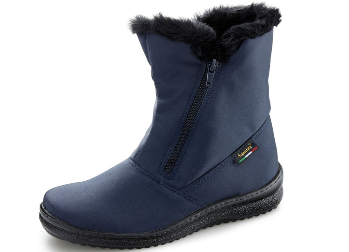 Stiefel & Stiefeletten - ELENA EDEN, atmungsaktive Damen-Stiefeletten, Winterschuhe, Weite G, mit Reißverschluss Stiefel & Stiefeletten - ELENA EDEN, atmungsaktive Damen-Stiefeletten, Winterschuhe, Weite G, mit Reißverschluss, in Größe 036 bis 042, in Farbe MARINE