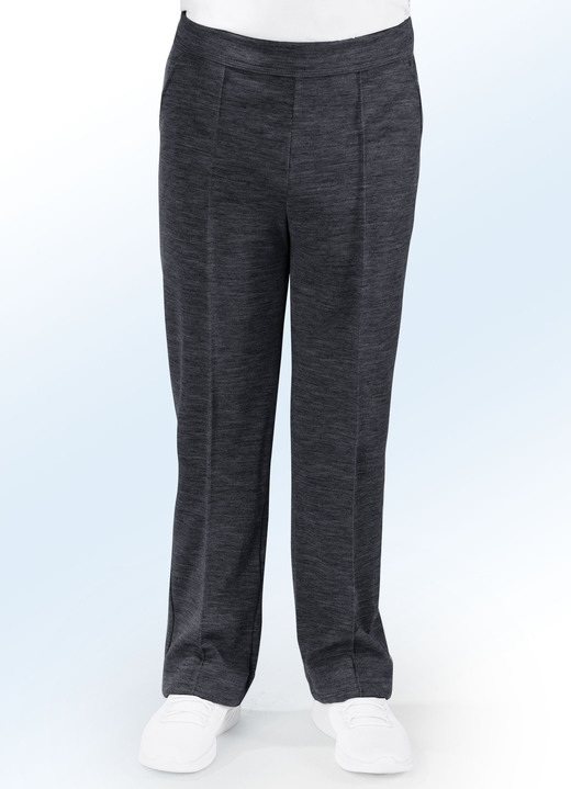 Sport- & Freizeitmode - „Athlet“-Kurhose in 7 Farben, in Größe 023 bis 062, in Farbe ANTHRAZIT-MELIERT Ansicht 2