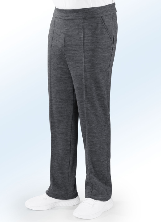 Sport- & Freizeitmode - „Athlet“-Kurhose in 7 Farben, in Größe 023 bis 062, in Farbe ANTHRAZIT-MELIERT Ansicht 4