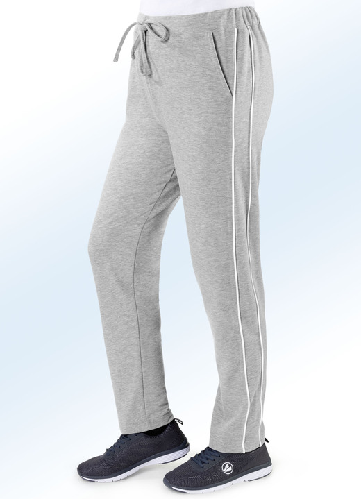 Damenmode - „Plantier“-Freizeithose in 3 Farben, in Größe 038 bis 052, in Farbe GRAU MELIERT Ansicht 1