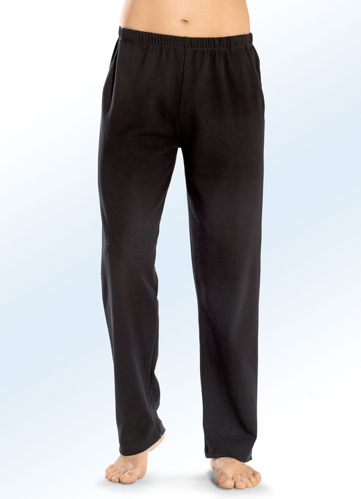 Freizeitmode & Bademäntel - Hose in gerader Form Freizeitmode & Bademäntel - Hose in gerader Form, in Größe 024 bis 062, in Farbe SCHWARZ