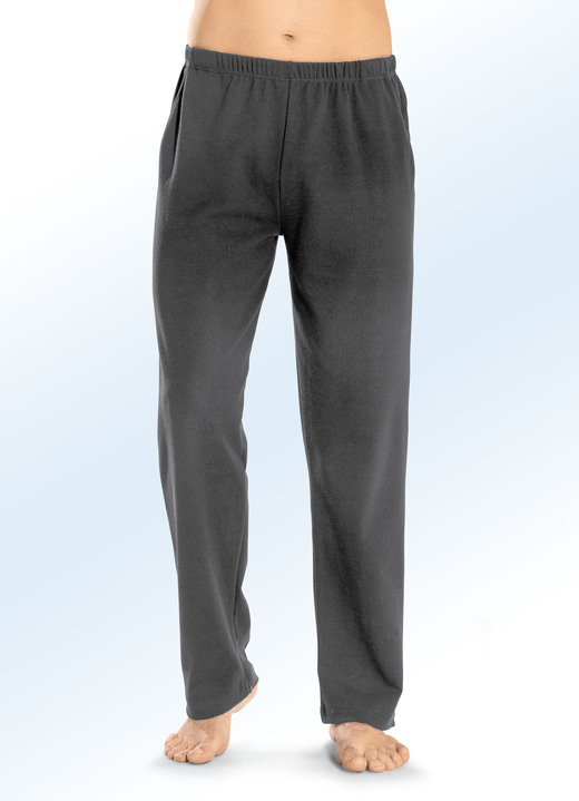 Freizeitmode & Bademäntel - Hose in gerader Form Ansicht 3 Freizeitmode & Bademäntel - Hose in gerader Form, in Größe 024 bis 062, in Farbe SCHWARZ Ansicht 3