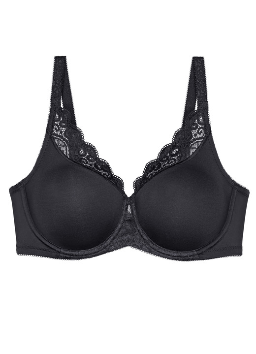 Bügel-BH - Triumph Amourette Minimzer-Bügel-BH mit Elastikspitze Ansicht 5 Bügel-BH - Triumph Amourette Minimzer-Bügel-BH mit Elastikspitze, in Größe 075 bis 095, in Cup F, in Farbe WEISS Ansicht 5