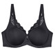 Bügel-BH - Triumph Amourette Minimzer-Bügel-BH mit Elastikspitze – Farbe SCHWARZ – Ansicht 2 Bügel-BH - Triumph Amourette Minimzer-Bügel-BH mit Elastikspitze, in Größe 075 bis 095, in Cup F, in Farbe WEISS – Farbe SCHWARZ – Ansicht 2