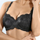 BHs - Susa Push-up Dirndl-BH für ein traumhaftes Dekoletté, in Größe 070 bis 100, in Cup A, in Farbe WEISS – Farbe SCHWARZ – Ansicht 2